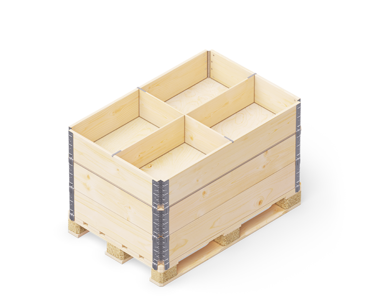 Dividers-Pallet 3 pallet collars lid – 120×80 (00000)